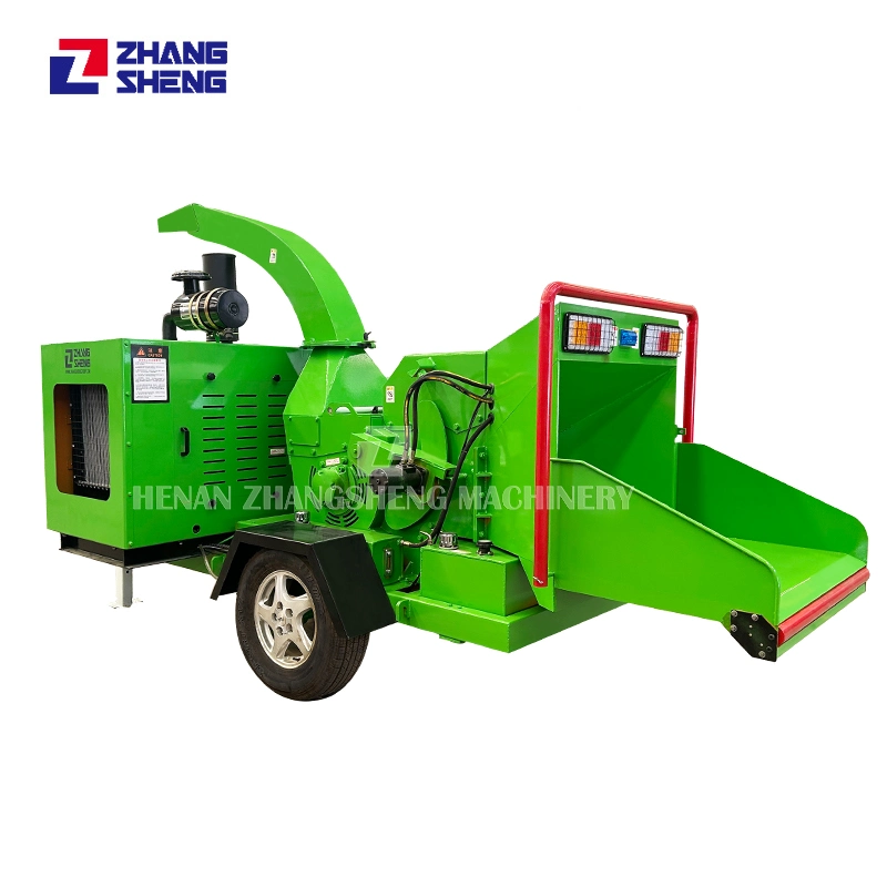 Industrial Diesel Engine Agricultural Machinery Equipment Sawdust Shredder Weed Wood Grinder