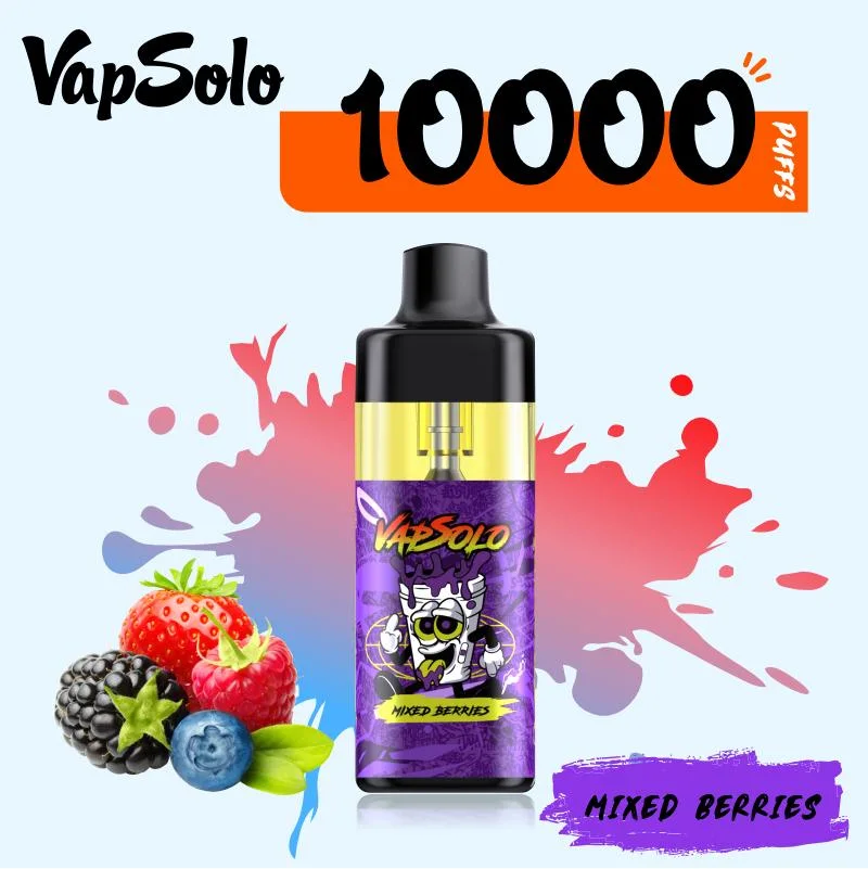 Vapsolo Tornado 10000 Puff Wholesale/Supplier Smoke Hookah Pen Vape Kits Price Mesh Coil 20ml E Cigarette Disposable/Chargeable Vape