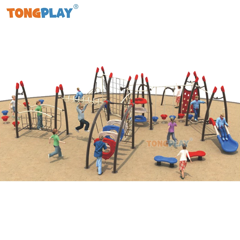Outdoor Plastic Playground Kids Equipamento para crianças Parque de diversões Jogos