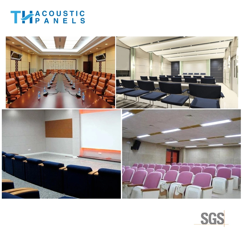 12mm Flame Retartant Polyester Fiber Decorative Acoustic Board for Meeting Room