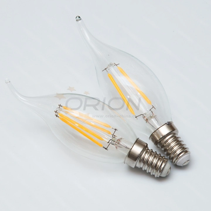 Orion Candle LED Lamp Dimmable E27 B22 C35 G45 Edison Tailed Vintage E14 Filament Candle LED Bulb for Chandelier