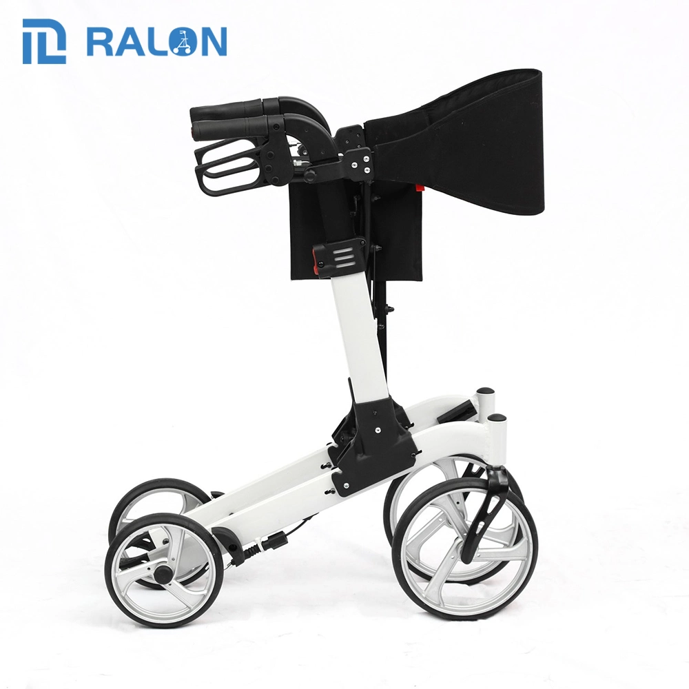 Ajustable de alta calidad al aire libre Nuevo Diseño Plegado doble Rollator