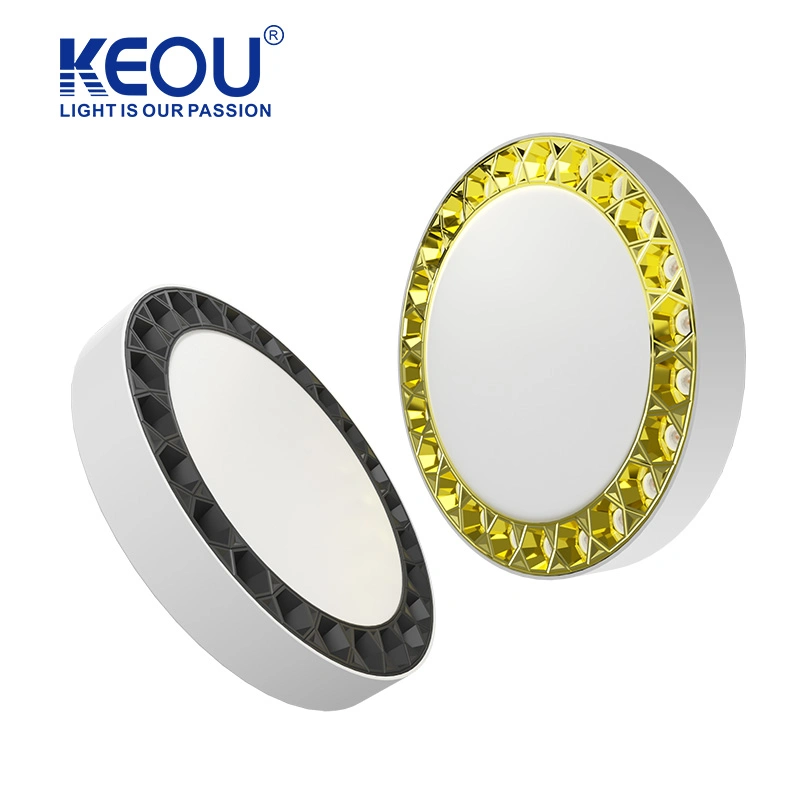 Keou 36W copos reflexivo galvanoplastia LED de cor da luz de teto a decoração da casa da retaguarda