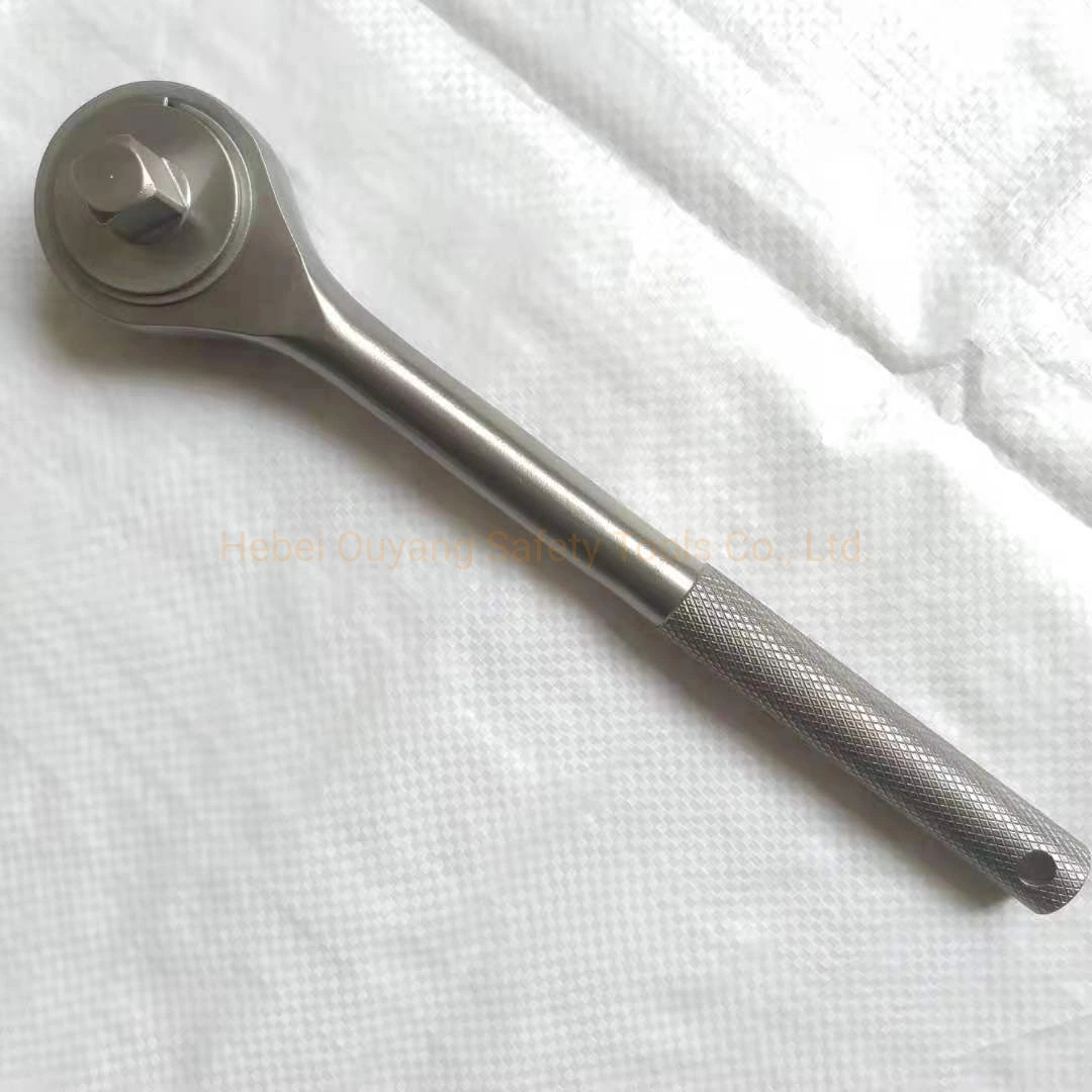 Titanium Non-Magnetic Reversable Socket Ratchet Spanner/Wrench, 1/2" Drive