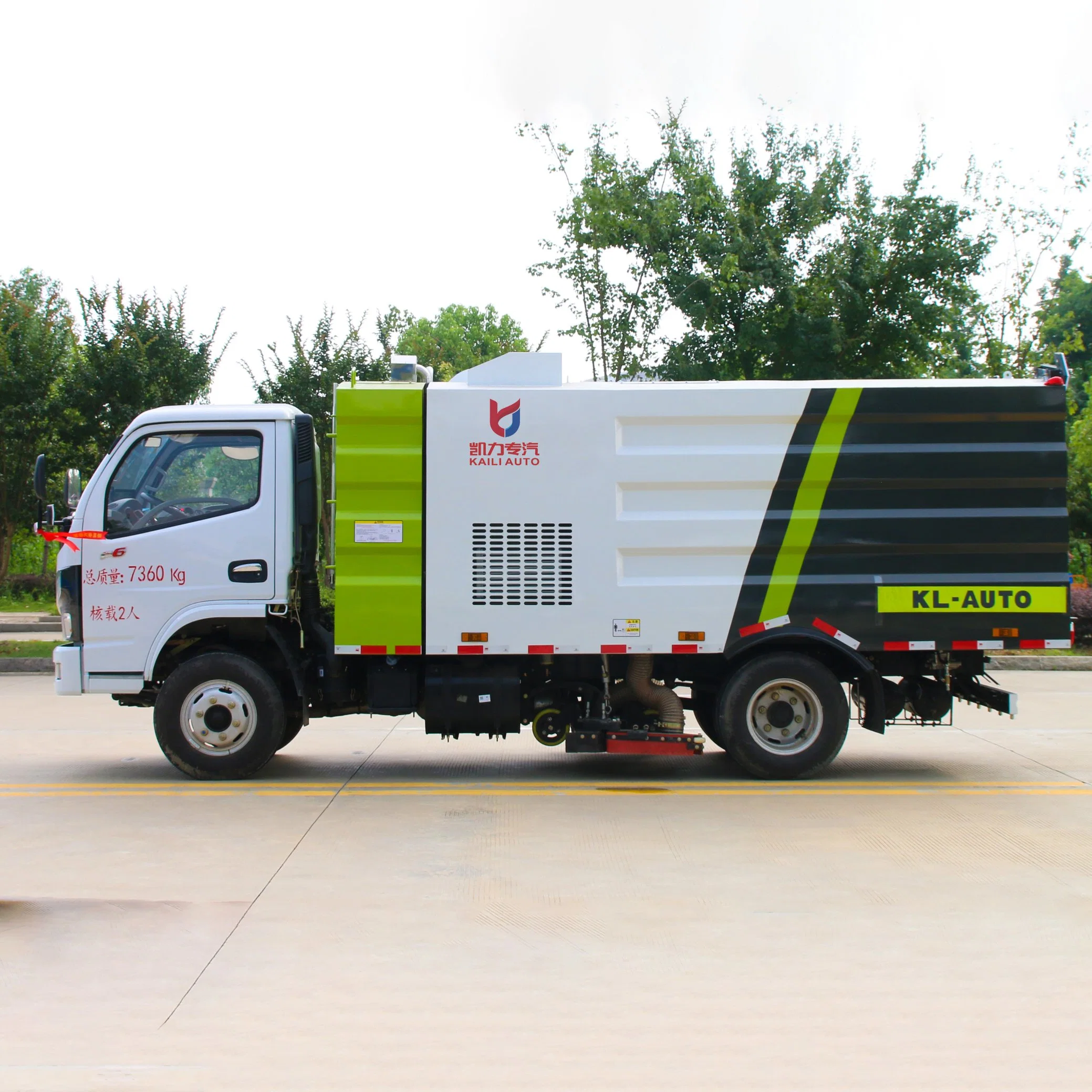 Limpeza automática da estrada do Piso da máquina de varredor automática Euro 4 City Street e Aeroporto Runway Sweeper varrição camião