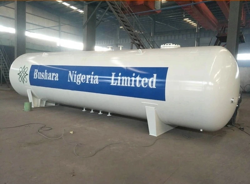 ASME 150 Cubic Meter Large 75tons 150m3 Horizontal LPG Storage Tank for Nigeria