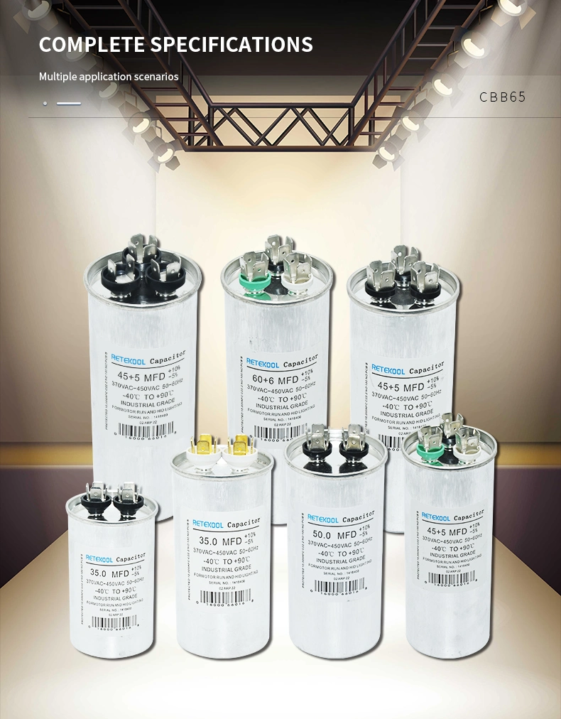 Cbb65 AC Capacitor 450VAC Factory Price Factory Quantity