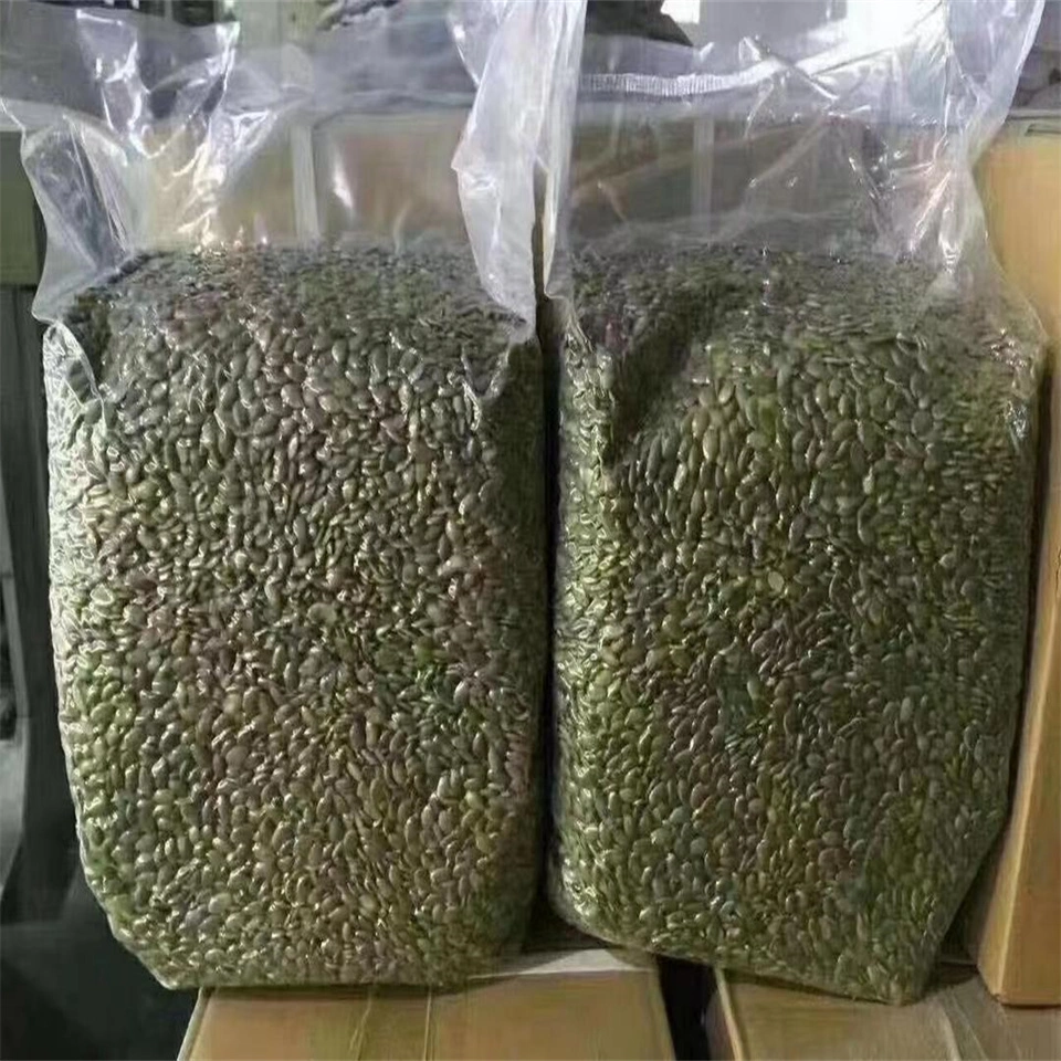 Grau a/grau AA Verde Shine pele Hulled sementes de abóbora orgânicas Kernels (núcleos