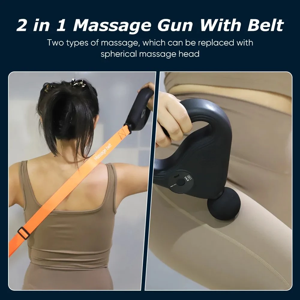 2023 Fitness Slimming Massage Vibrating Belt Massage Gun Back Neck Body Massager