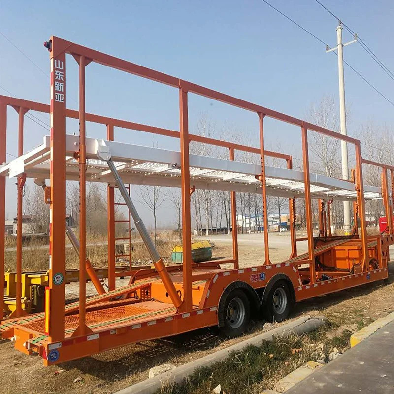 China Vehicle Transporting Car Hauler Carrier Semi Trailer Car Carrier Trailers 5 Car Carrier Truck