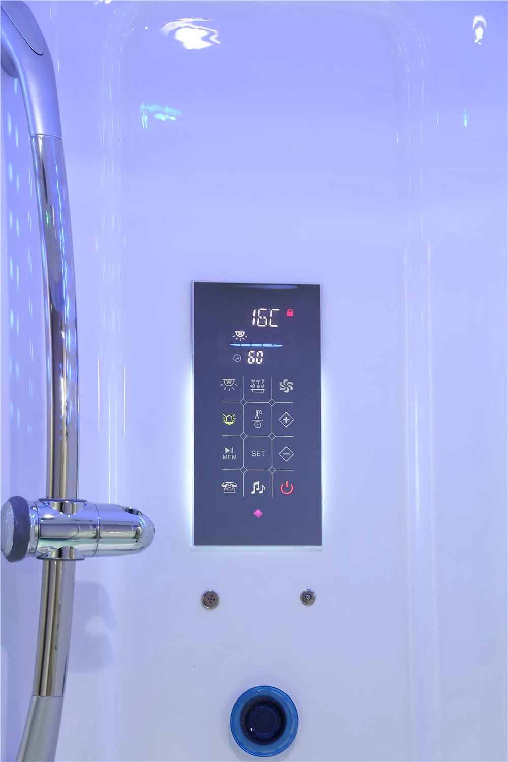 1510*1510mm Luxurious Glass Computerized Bath Sauna Steam Shower Room (Y842A)