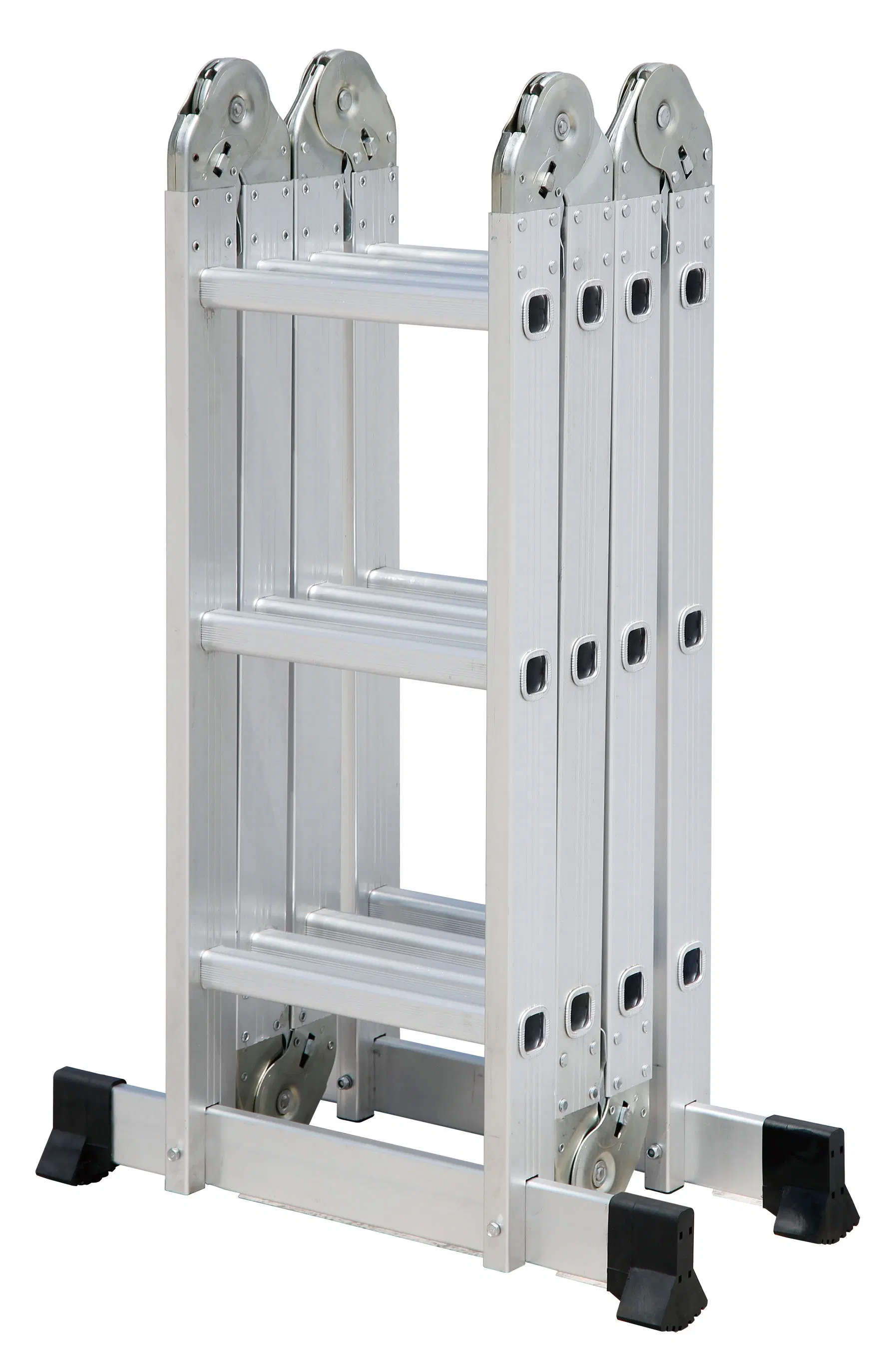 4 Steps Multi-Purpose Aluminum Folding Portable Ladder for Supermarket