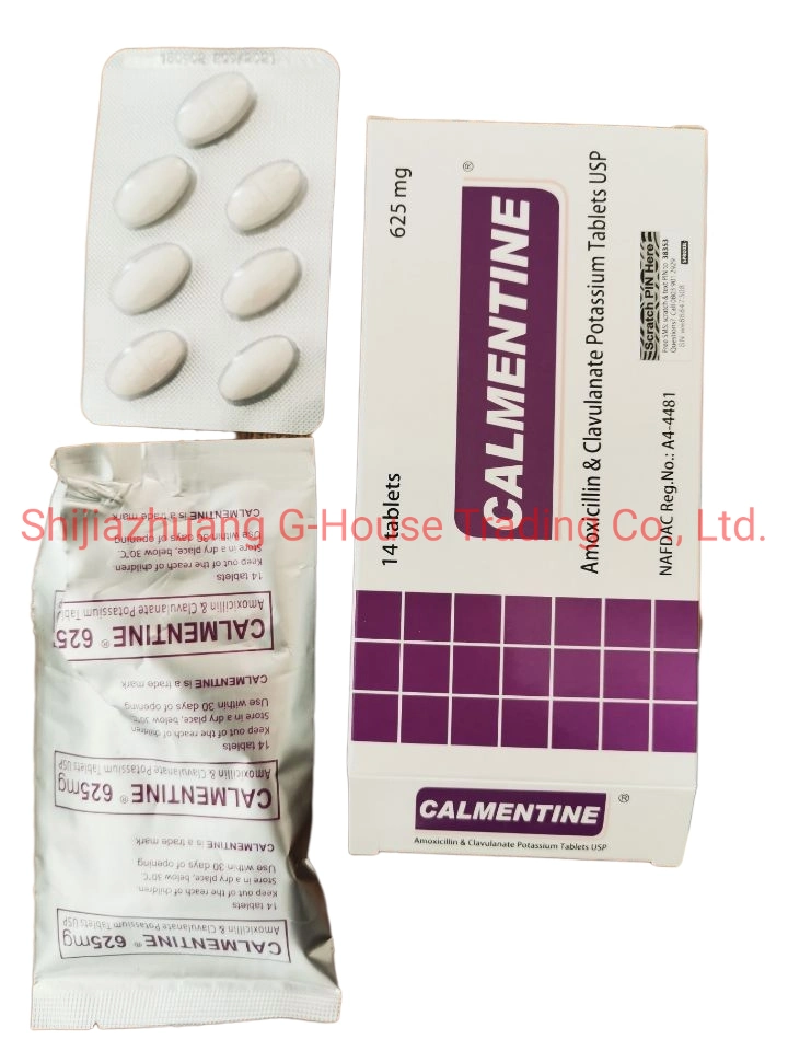 Amoxicillin et Clavulanate potassium comprimé médecine finie produits pharmaceutiques