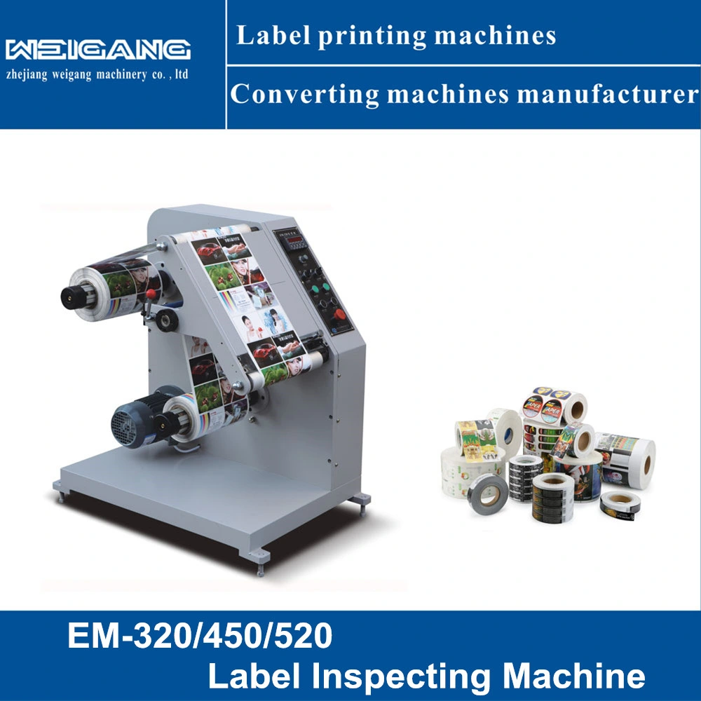 Small Label Sticker Printed Material Inspection Machine for Inpecting Quality