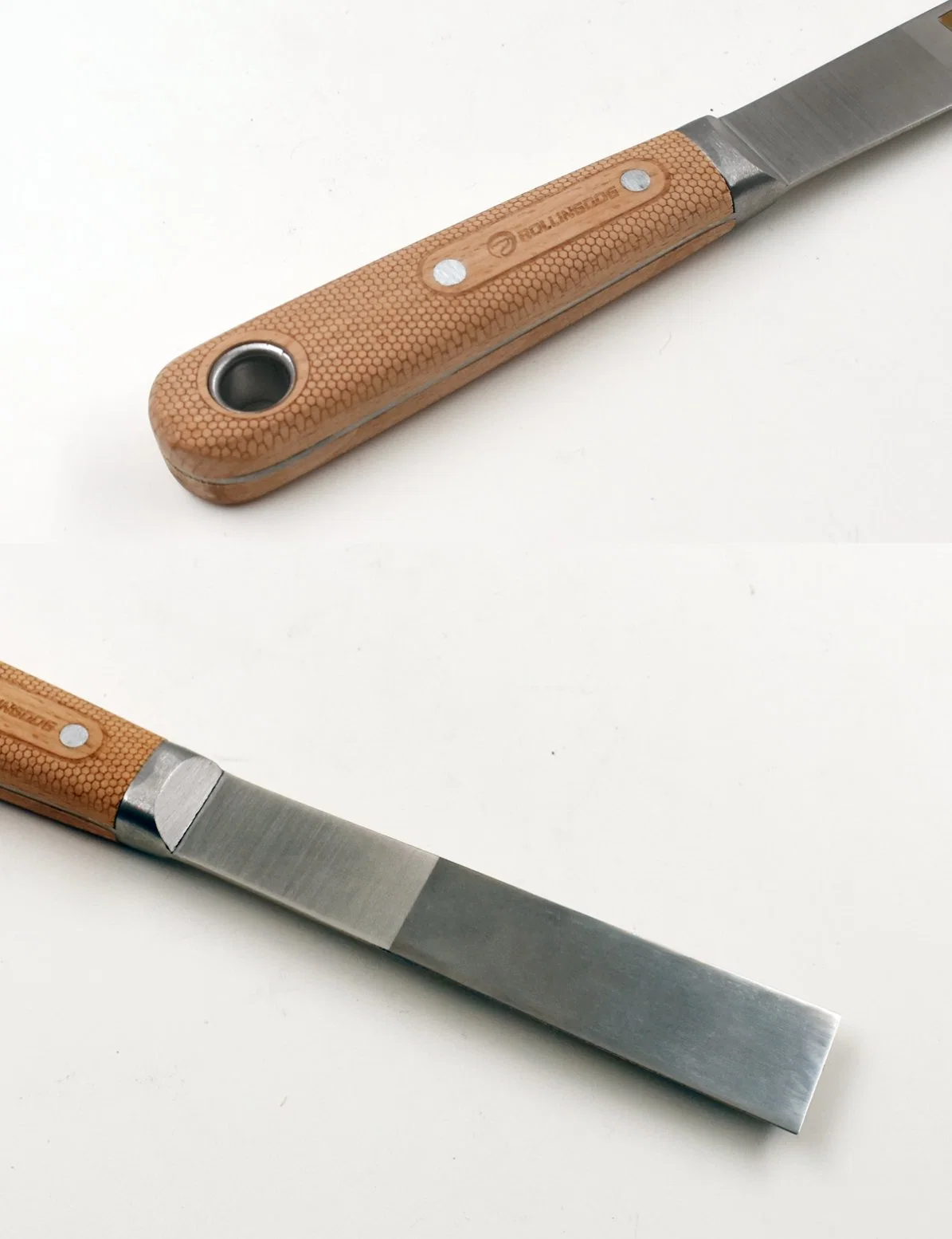 Rollingdog-Elite Doberman 50155 420 Acero inoxidable 1" cuchillo láser Mango de madera de haya grabado