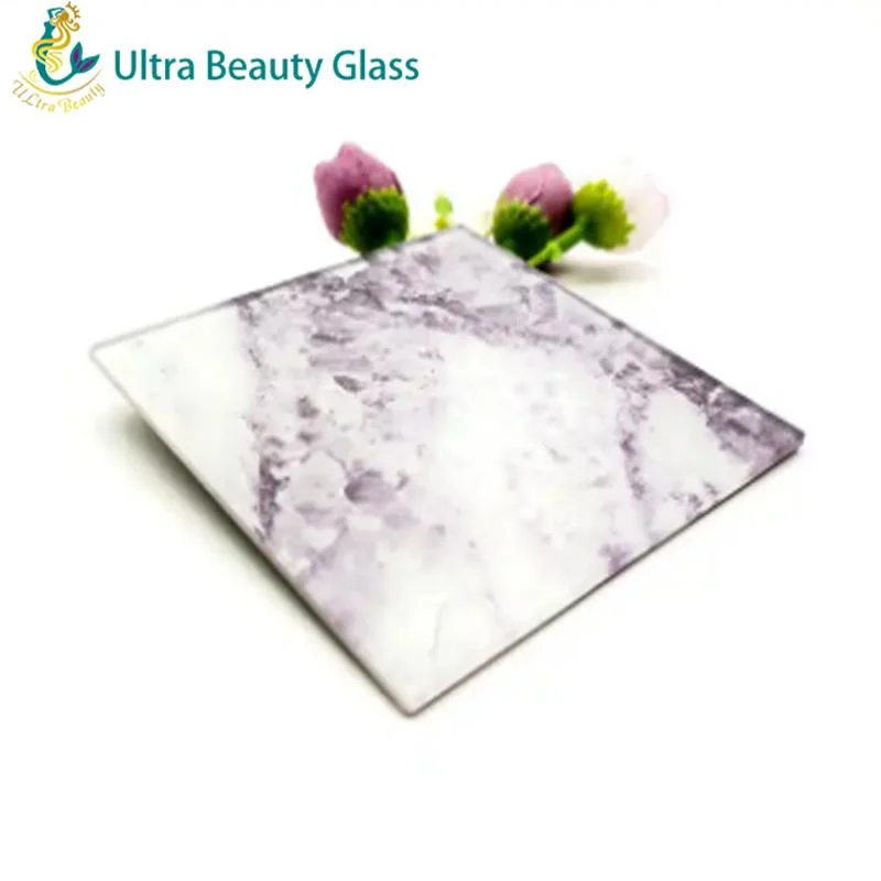 Custom Design Color Painted Digital Printed Ceramic Tempered Glass for Sale