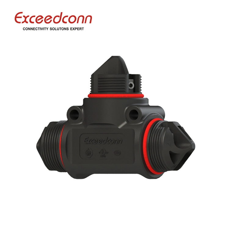 L20 T Type Nylon Adapter Tee Waterproof Connector Cable