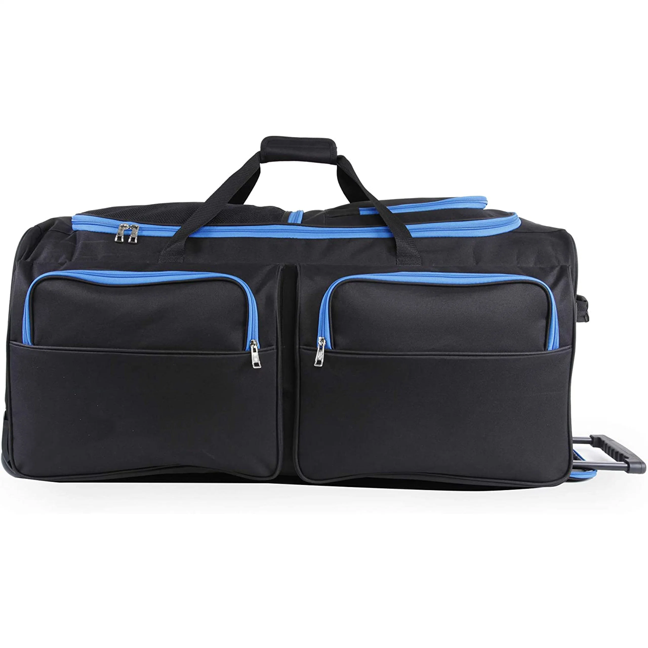 Logo personnalisé Extra large Water Resistant Trolley Rolling Duffle Sac pour extérieur Torlley sacs de voyage bagages OEM ODM Chine Usine