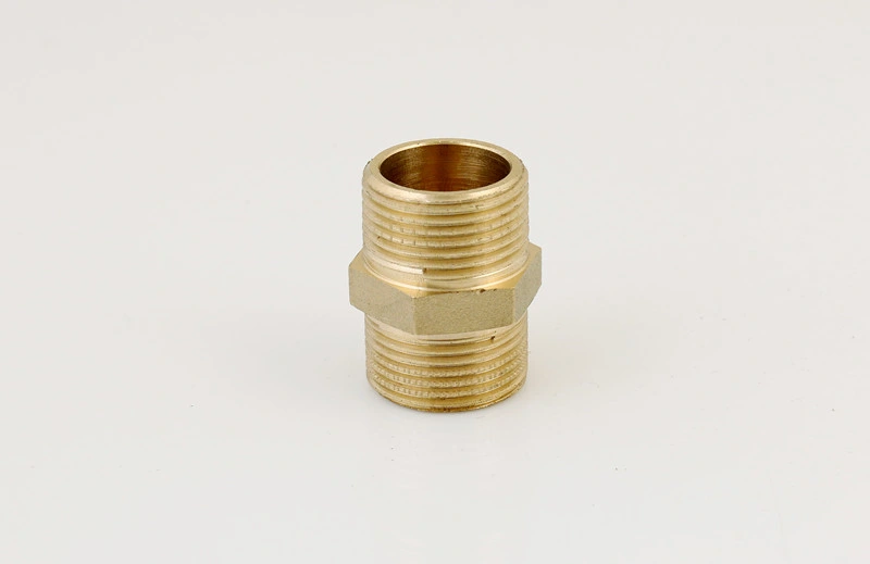 1/2 Brass Fitting Thread Hex Nipple Brass Thread Pipe Bsp Thread High quality/High cost performance  Lowest Price