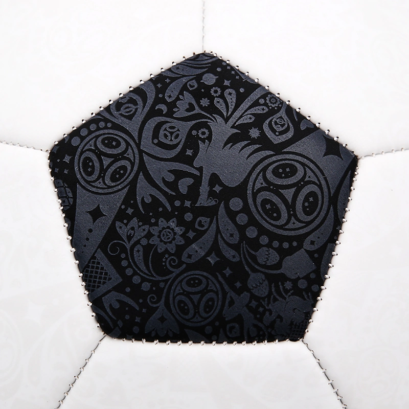 Bulk White and Black Machine Stitched Football