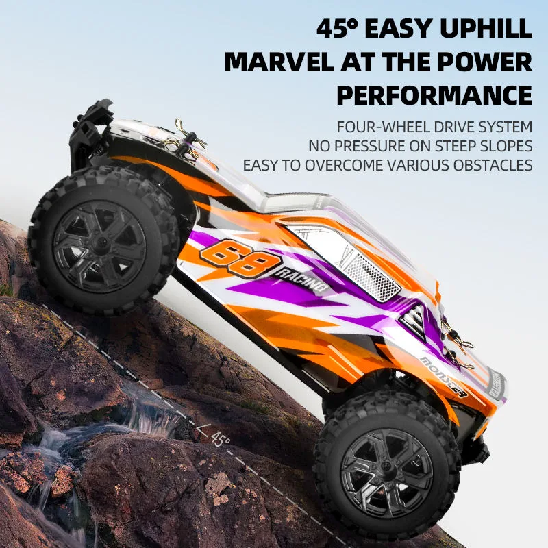 1: 18 Scale RC Cross Country Climbing Cars Four Wheel Driving Model Vehicles Remote Control High Speed Car Toy for Kids Adults