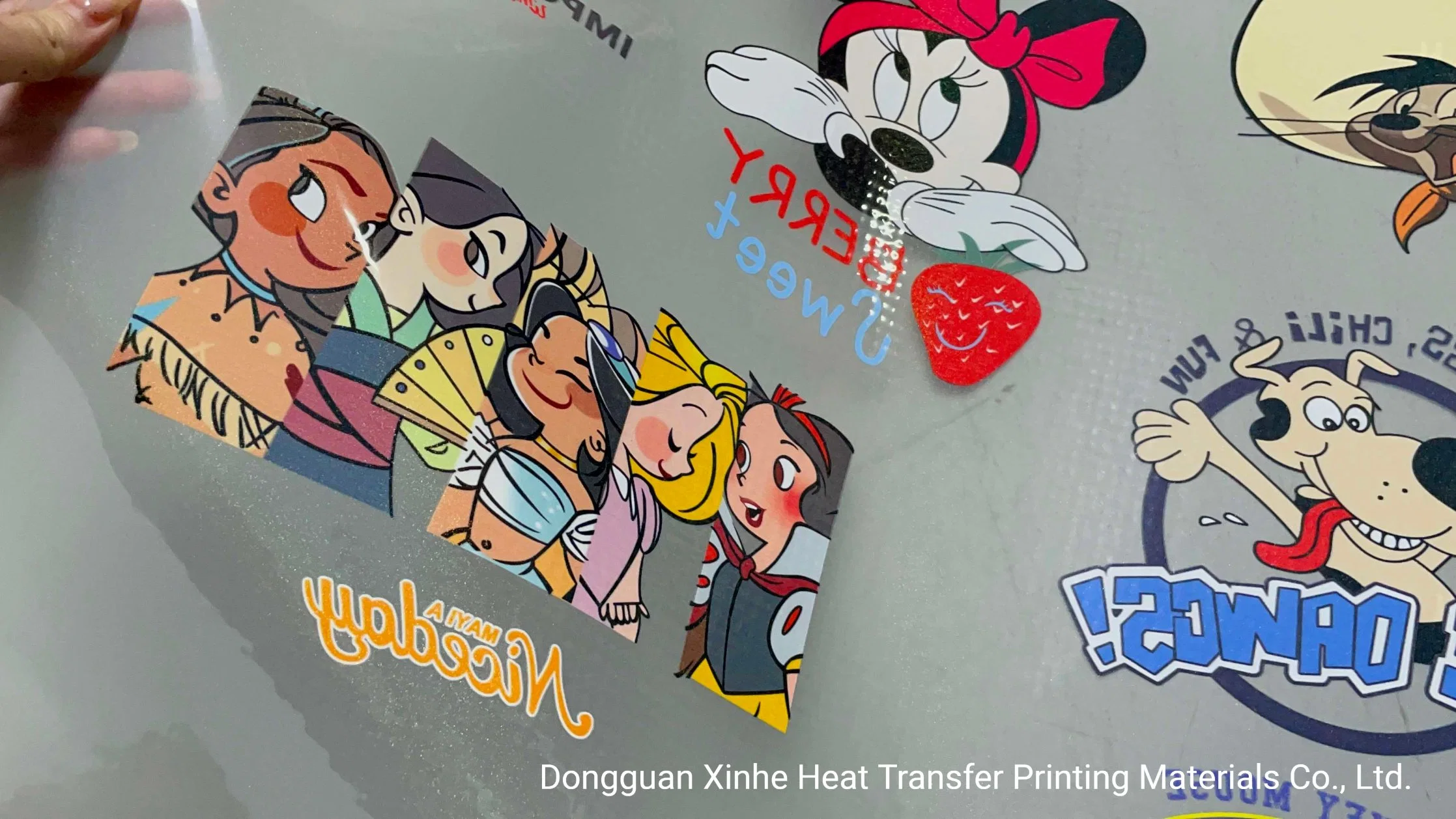 Screen Printing Pet Film for Textile Heat Transfer Printing Label Multiple Color Printing Transfer Film