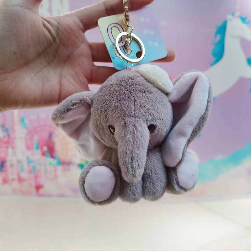 Elephant Keychain Backpack Pendant Cute Doll Small Gift Plush Toy Doll