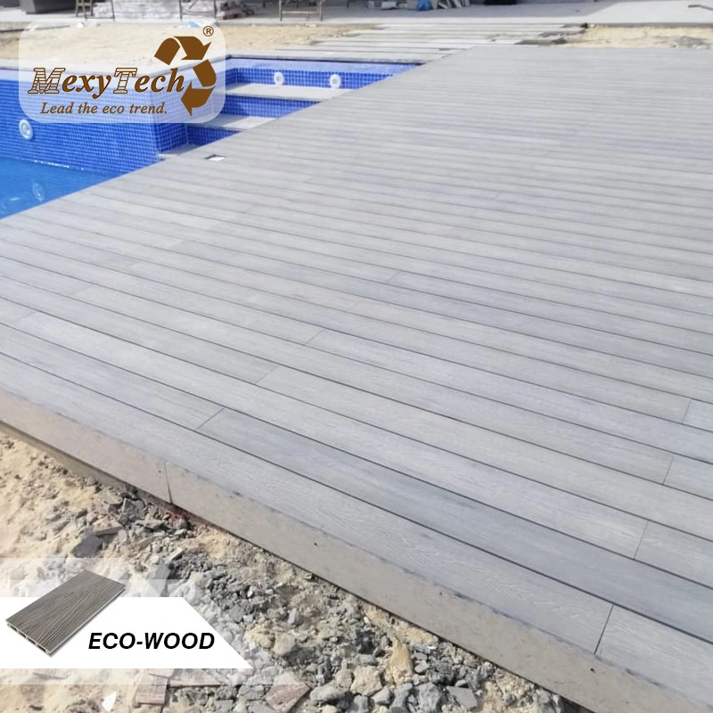 Cheap Outdoor Building Materials, Plastic Wood Composite Flooring, Garden Flooring