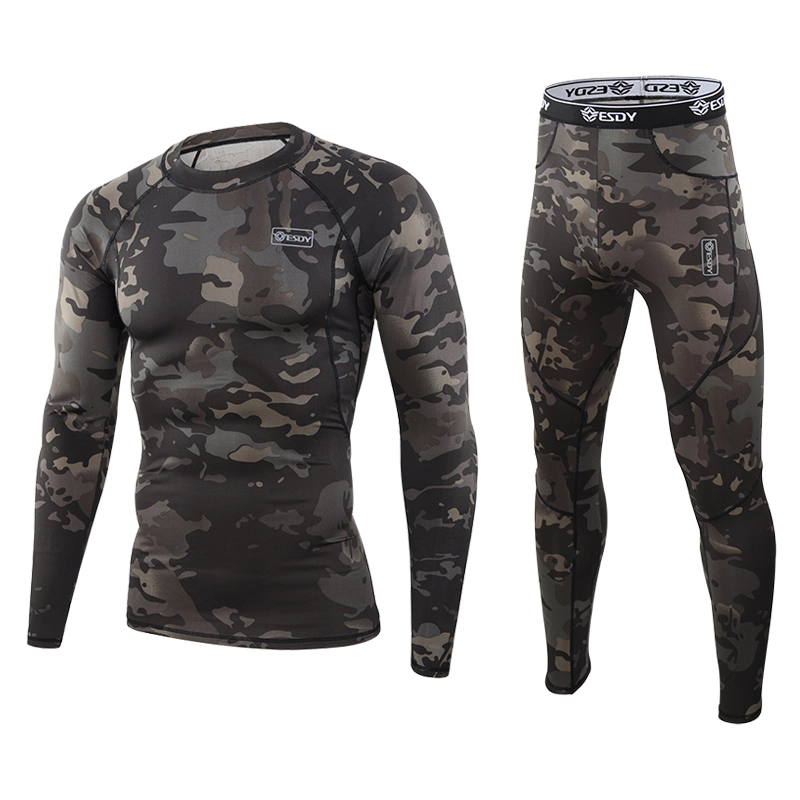 Esdy Outdoor New Camouflage Thermal Underwear Suit