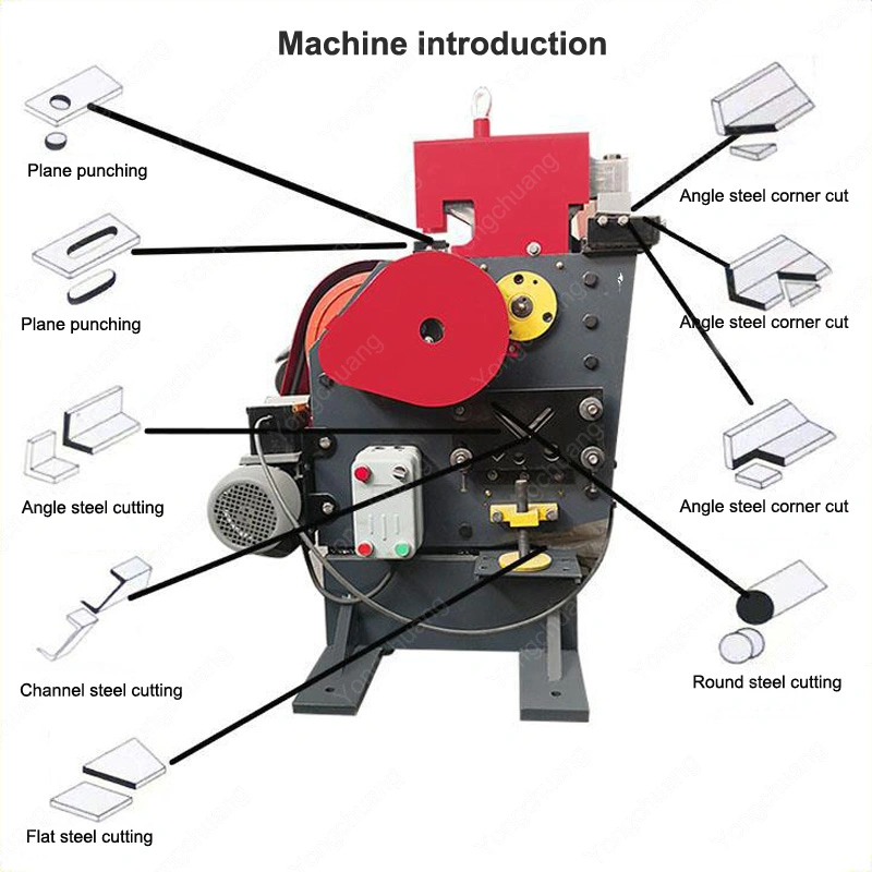 Small Angle Steel Punching, Punching and Shearing Combined Machine