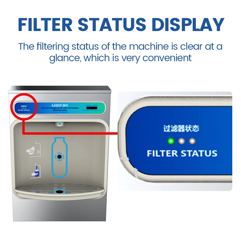 Sensor montado na parede do Refrigerador de água Purificador de Água comercial com sistema RO