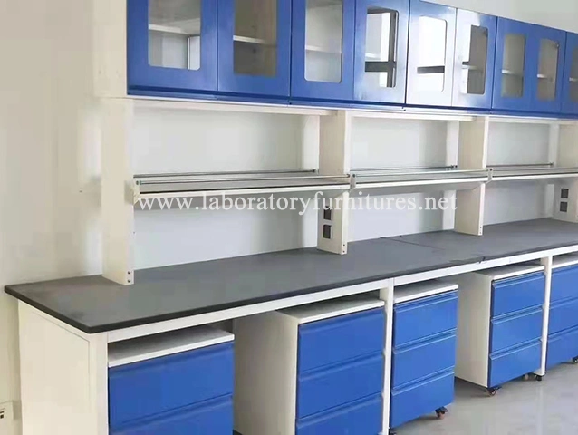 China Steel Lab Furniture Manufacture Wood Work Top Work Table Jh-SL119