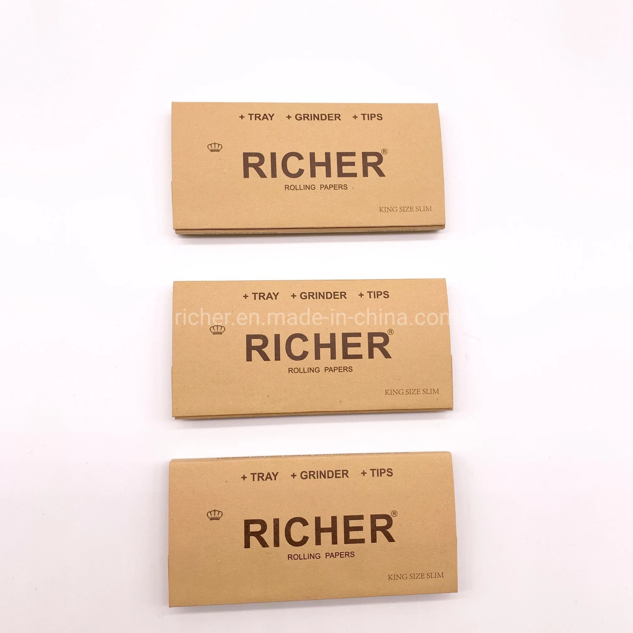 Custom Brand Richer 3 in 1 Grinder+Filter+Paper Smoking Rolling Papers