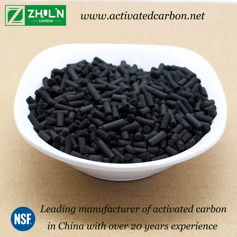 Iodine 900-1050mg/G Activated Carbon Pellet Form Coconut Shell Based