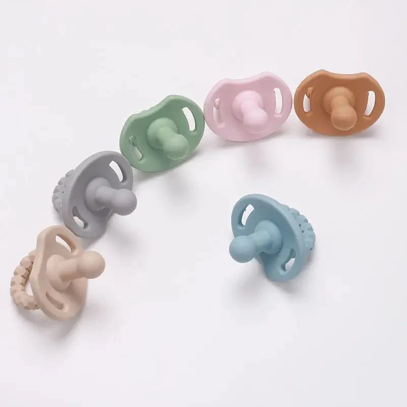Pure Silicone Baby Teething Toys and Feeder Pacifier Baby Teether Chew Toys Fresh Food Feeder Pacifier