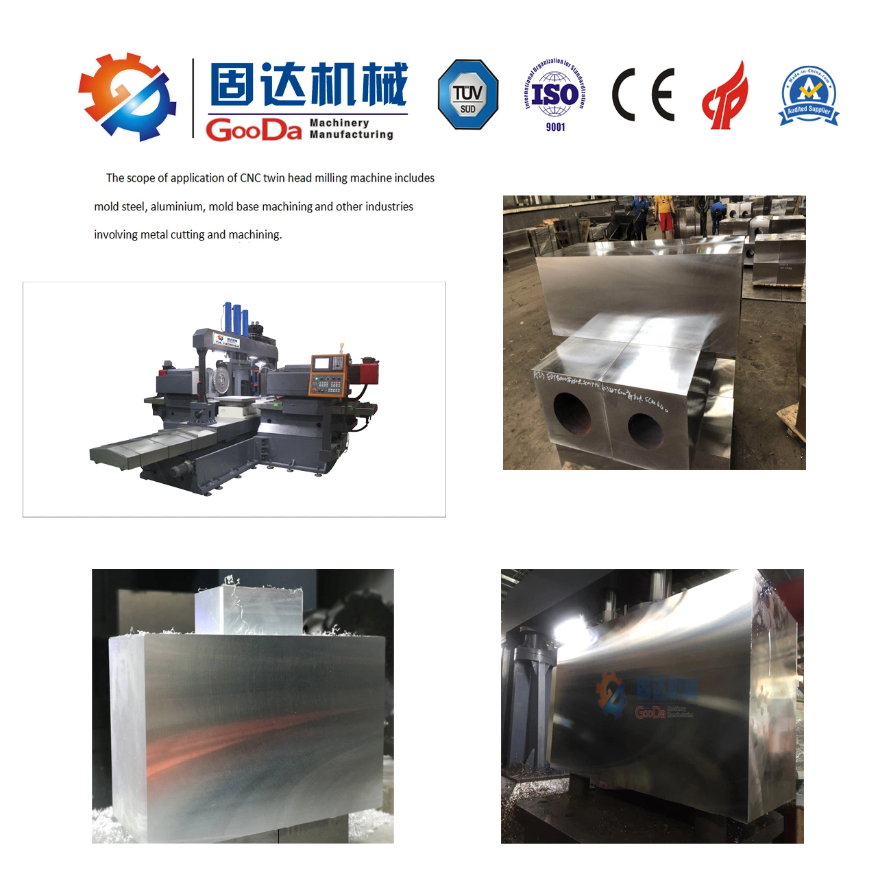 Strong Cutting, High Precision, CNC Duplex Milling Machine (TH-1200NC gear type)