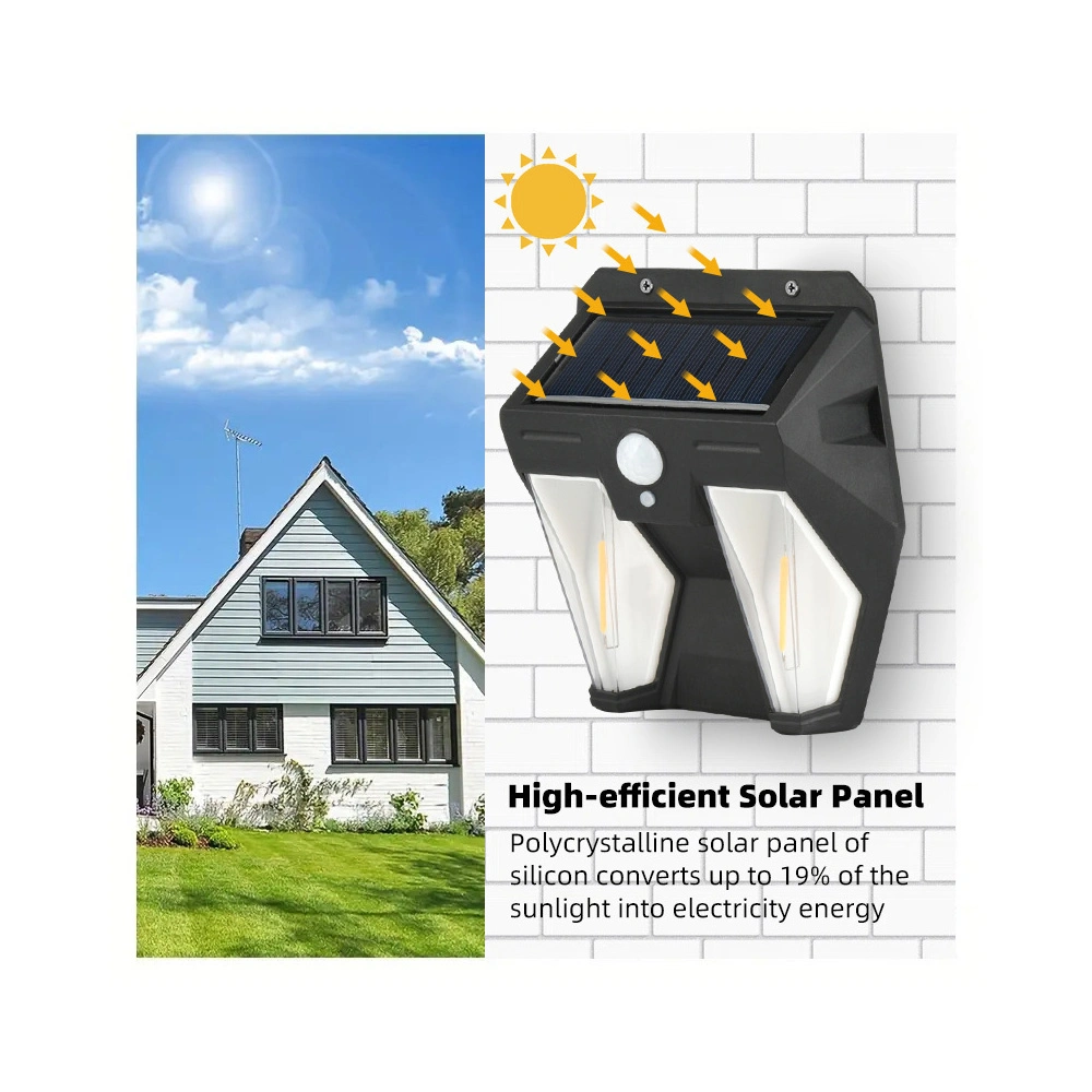 Luzes exteriores LED Estação de aterragem em alumínio Terra Flor Solar - Powered Home Kits de iluminação Painel de Natal Solar Street Light