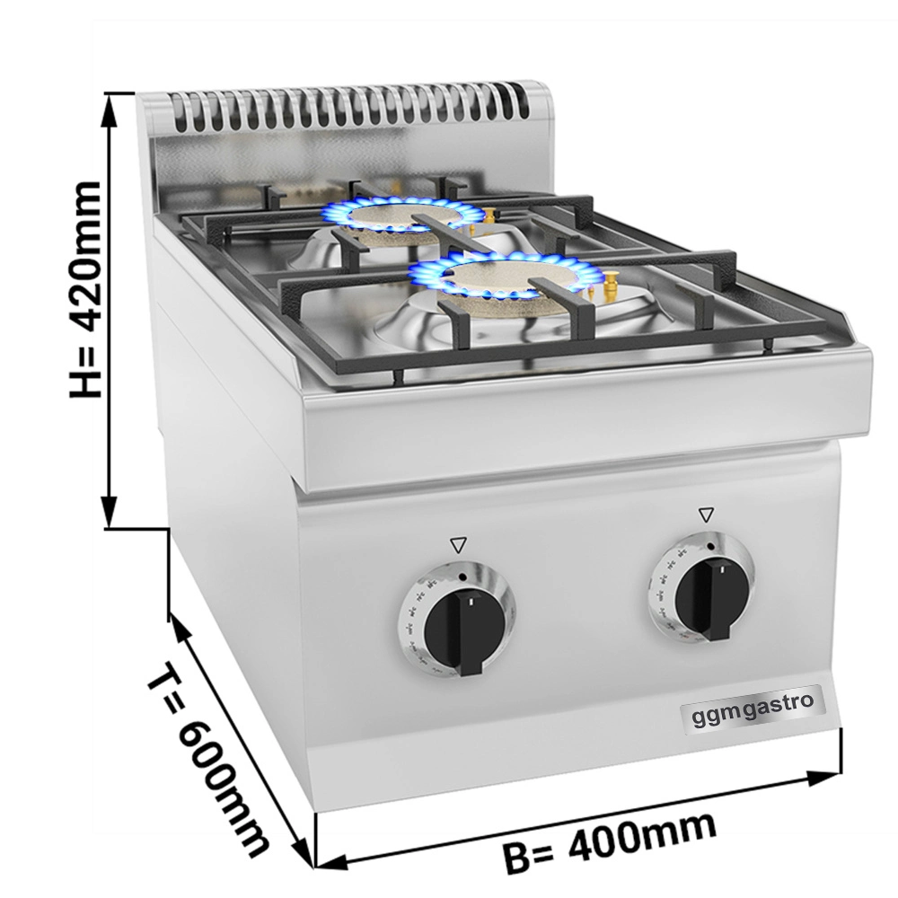 Precio barato Venta caliente Honeycomb Burner Double Burner Acero inoxidable Personalización de la muestra de la estufa de gas