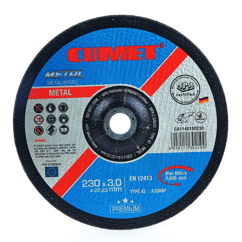 9"Cutting Wheel for Metal (230X3.0X22.2) Abrasive with MPa Certificates