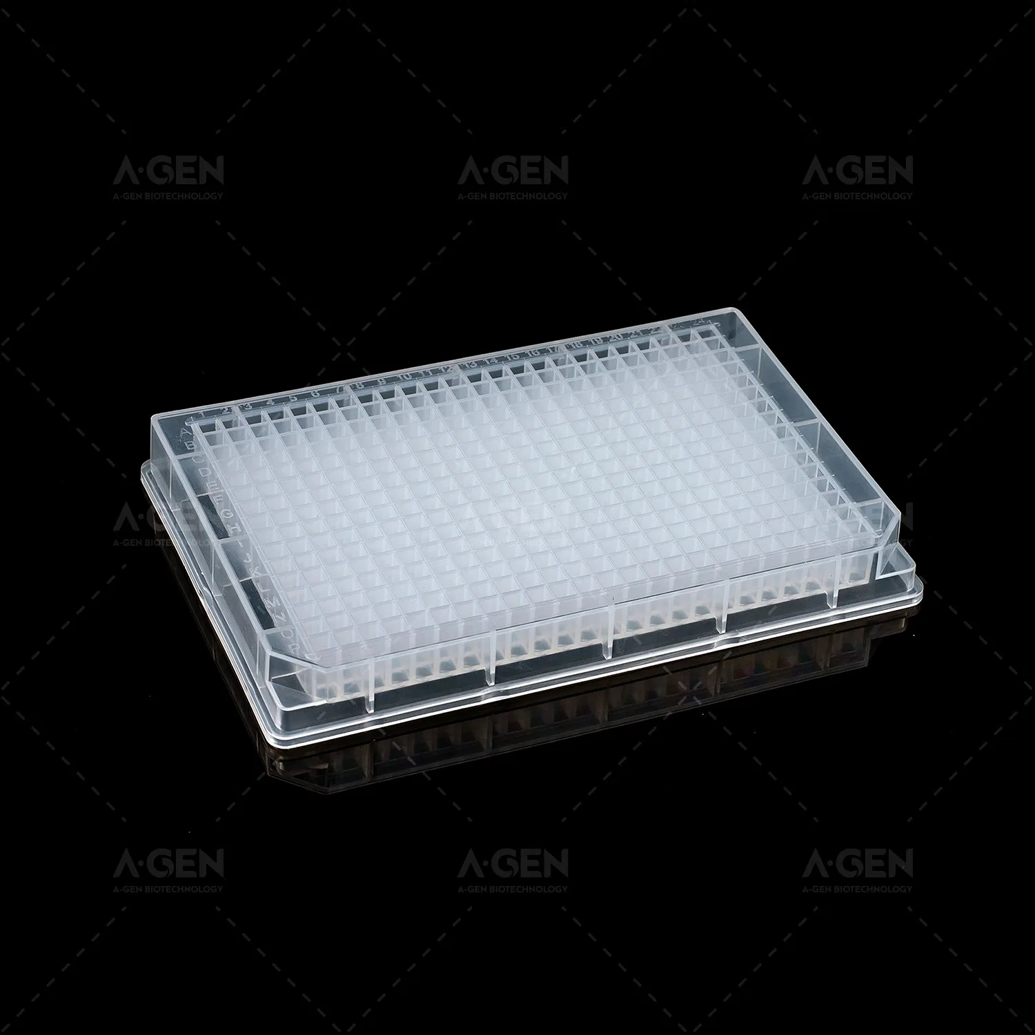 PP V Bottom 120uL Square Well Disposable Consumibles ADN/ARN Pirógeno Placa de 384 pocillos profundos personalizada de baja retención gratuita