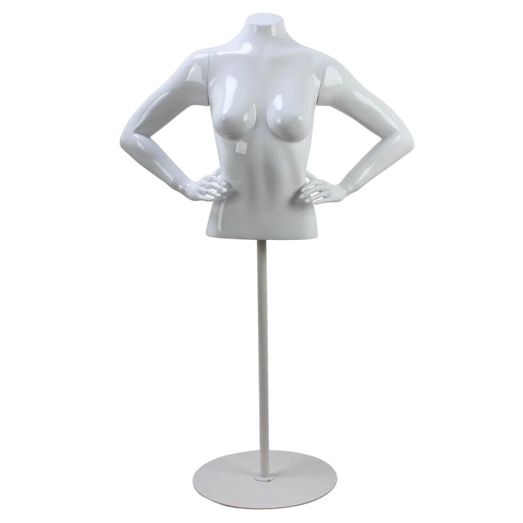 New Product Fiberglass Torso Upper Half Body Female Mannequin