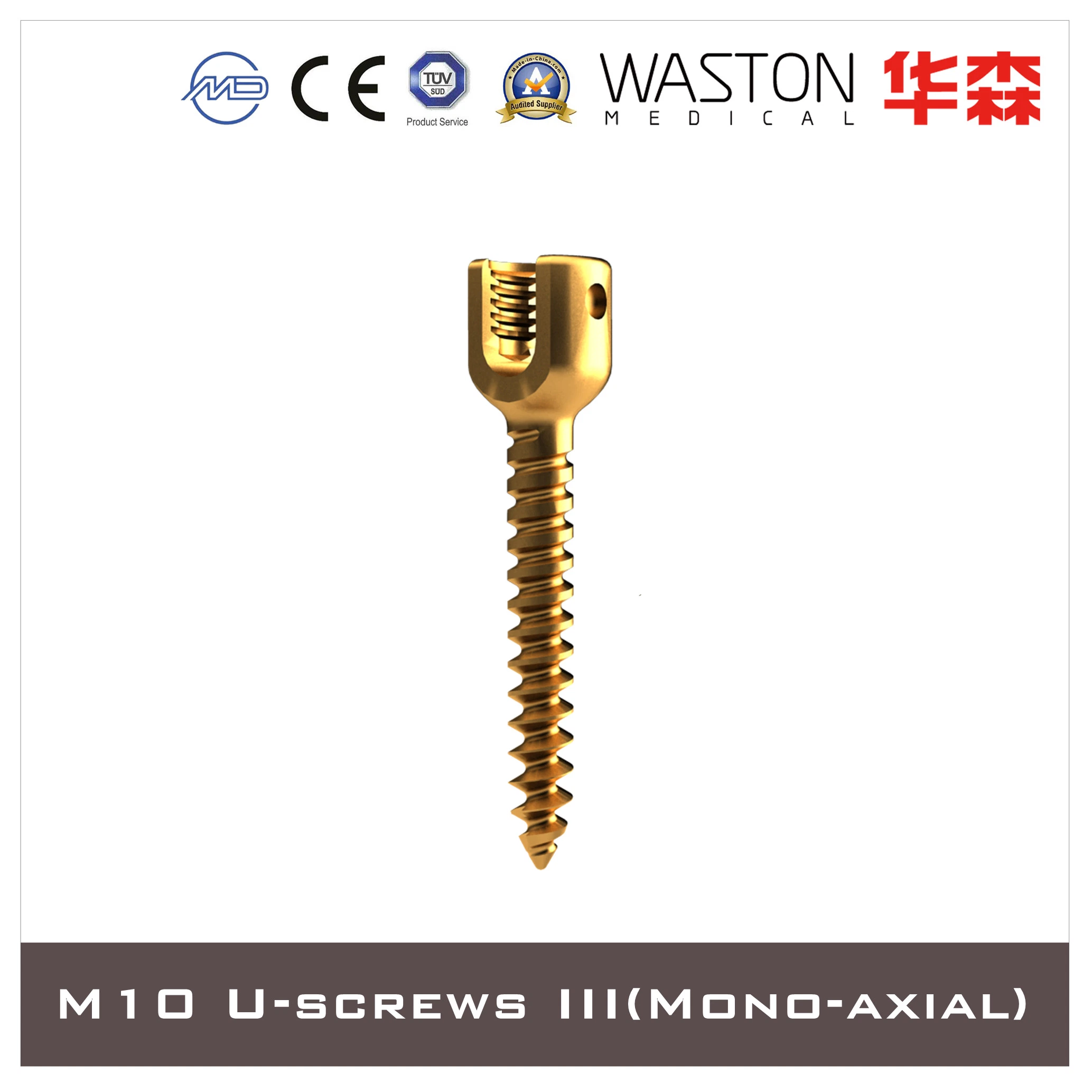 Pedicle Screws, Titanium Alloy, Orthopedic Implant, Spine, Surgical, Medical Instrument Set, with CE/ISO/FDA, Dislocation, Fracture, Lumber and Cervical Verterb