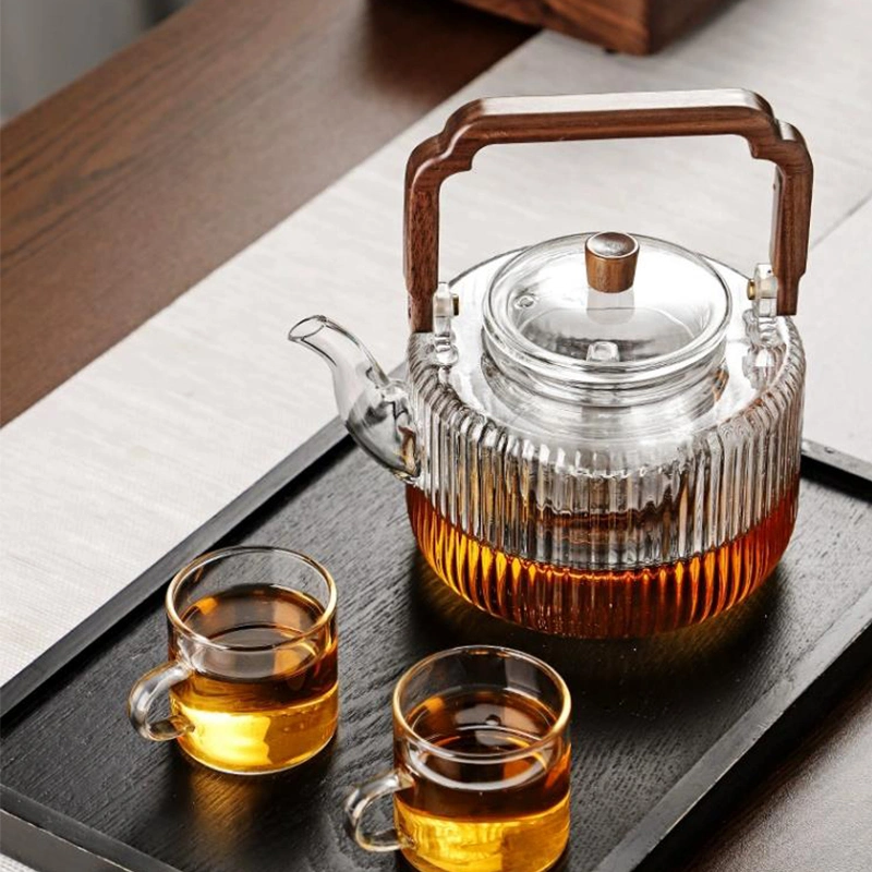 High Quality Heat Resistant Glass Teapot Chinese Kung Fu Tea Set Kettle Coffee Glass Maker Convenient Tea Pot