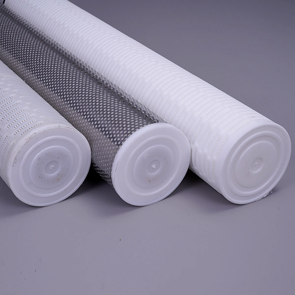 Double Rubber Ring Stainless Steel Outer Frame Filter Element High Flow Pleated Filter Cartridge for Industrial Wastewater Filtration