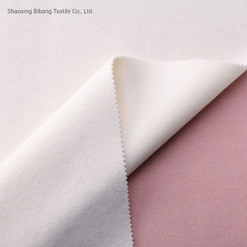 Hot Sale Double Side Cashmere Wool Brush Polyester Fabric for Coat Use