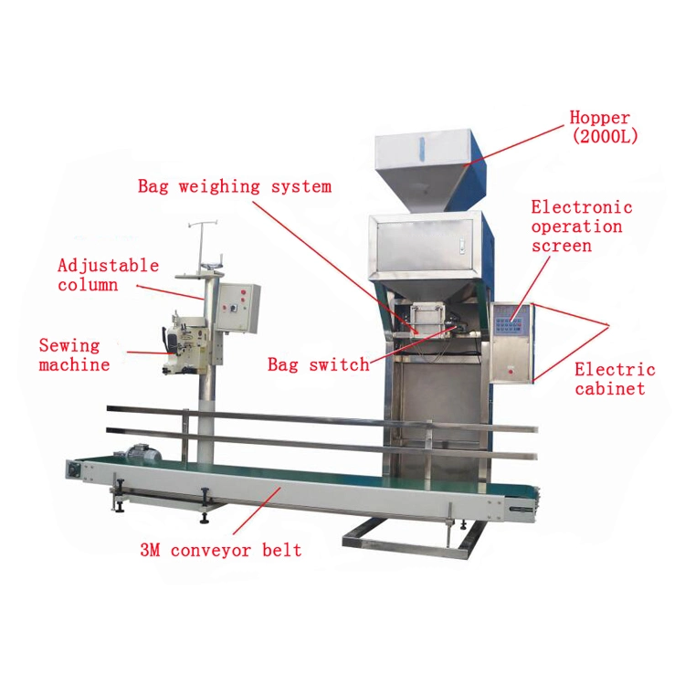 Granule Animal Feed Packing Machine Package50kg