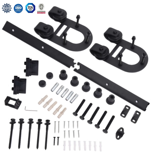 Black Wooden Barn Door Accessories Kits