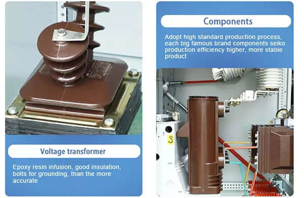 Hxgn17-12kv Innenbox Typ feste AC Metall gekapselte Schaltanlage Vakuum Sicherung Lasttrennschalter