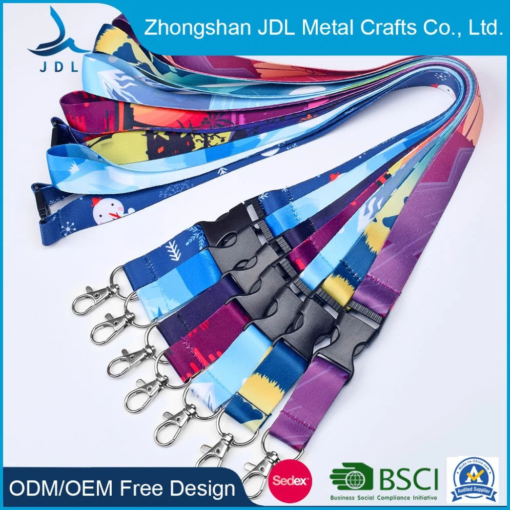 Factory Wholesale/Supplier Custom Promotional Thermal Heat Transfer Printed Branded Cell Phone Lanyards (029)