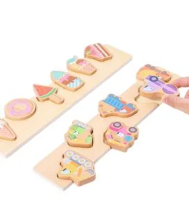 Vehículo de madera Chunky Puzzles - juguetes educativos para niños pequeños